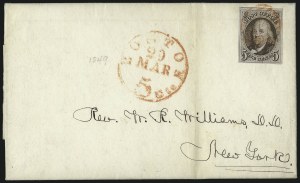 Sale 1090, Lot 2096, 1847 Issue (Scott 1-2)