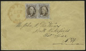 Sale 1090, Lot 2098, 1847 Issue (Scott 1-2)