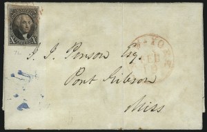 Sale 1090, Lot 2104, 1847 Issue (Scott 1-2)