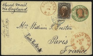 Sale 1090, Lot 2231, 1867-68 Grilled Issue (Scott 79-100)