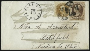 Sale 1090, Lot 2239, 1869 Pictorial Issue and 1875 Re-Issue (Scott 112-121)