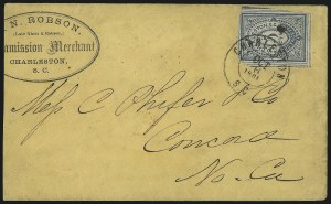 Sale 1090, Lot 2388, Confederate States: Postmasters` Provisionals