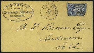 Sale 1090, Lot 2390, Confederate States: Postmasters` Provisionals