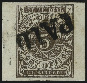 Sale 1090, Lot 2400, Confederate States: Postmasters` Provisionals