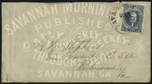 Sale 1090, Lot 2432, Confederate States: General Issues on-Cover
