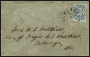 Sale 1090, Lot 2455, Confederate States: General Issues on-Cover