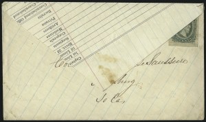 Sale 1090, Lot 2460, Confederate States: General Issues on-Cover