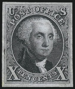 Sale 1092, Lot 1007, 1847 Issue and 1875 Reproduction (Scott 1-4)