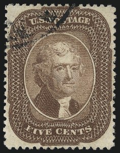 Sale 1092, Lot 1030, 1857-60 Issue and 1875 Reprint of 1857 Issue (Scott 18-47)