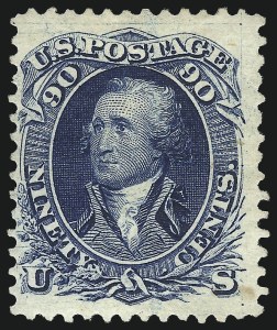 Sale 1092, Lot 1078, 1861-66, 1867-68 Grilled and 1875 Re-Issues (Scott 56-111)