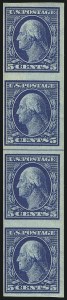 Sale 1093, Lot 106, 1908-10 Washington-Franklin Imperfs and Imperf Coils (Scott 343-347V)