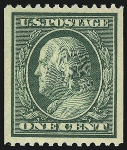 Sale 1093, Lot 108, 1908-10 Washington-Franklin Coils (Scott 348-356)