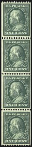 Sale 1093, Lot 109, 1908-10 Washington-Franklin Coils (Scott 348-356)