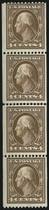 Sale 1093, Lot 119, 1908-10 Washington-Franklin Coils (Scott 348-356)
