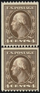 Sale 1093, Lot 120, 1908-10 Washington-Franklin Coils (Scott 348-356)