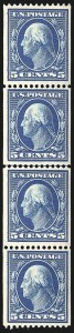 Sale 1093, Lot 123, 1908-10 Washington-Franklin Coils (Scott 348-356)