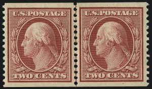 Sale 1093, Lot 130, 1908-10 Washington-Franklin Coils (Scott 348-356)