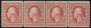 Sale 1093, Lot 131, 1908-10 Washington-Franklin Coils (Scott 348-356)