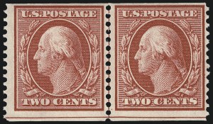 Sale 1093, Lot 132, 1908-10 Washington-Franklin Coils (Scott 348-356)