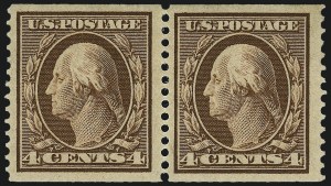 Sale 1093, Lot 136, 1908-10 Washington-Franklin Coils (Scott 348-356)