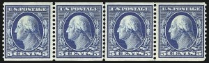 Sale 1093, Lot 142, 1908-10 Washington-Franklin Coils (Scott 348-356)