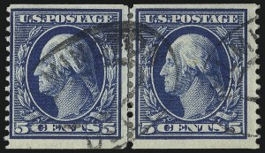 Sale 1093, Lot 143, 1908-10 Washington-Franklin Coils (Scott 348-356)