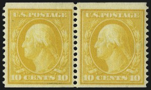 Sale 1093, Lot 145, 1908-10 Washington-Franklin Coils (Scott 348-356)
