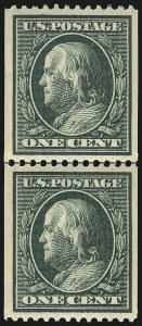 Sale 1093, Lot 198, 1910-13 Coils (Scott 384-396)