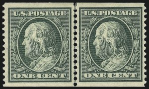 Sale 1093, Lot 208, 1910-13 Coils (Scott 384-396)