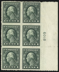 Sale 1093, Lot 254, 1912-14 Issue (Scott 405-423)