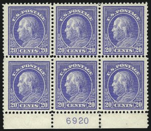 Sale 1093, Lot 273, 1912-14 Issue (Scott 405-423)