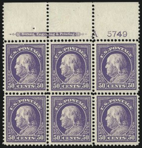 Sale 1093, Lot 283, 1912-14 Issue (Scott 405-423)
