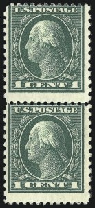 Sale 1093, Lot 287, 1914 Compound Perforations (Scott 423A-423D)