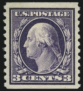 Sale 1093, Lot 322, 1914 Coils (Scott 441-447)