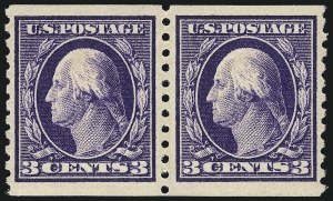 Sale 1093, Lot 323, 1914 Coils (Scott 441-447)