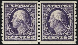 Sale 1093, Lot 324, 1914 Coils (Scott 441-447)