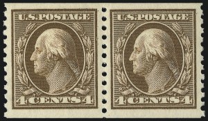 Sale 1093, Lot 331, 1914 Coils (Scott 441-447)