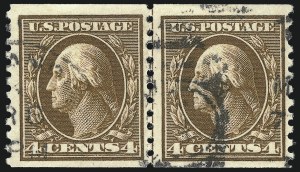 Sale 1093, Lot 335, 1914 Coils (Scott 441-447)