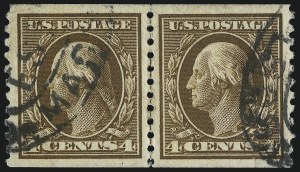 Sale 1093, Lot 336, 1914 Coils (Scott 441-447)