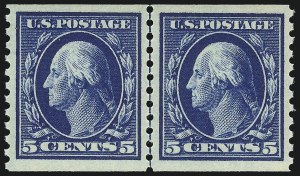 Sale 1093, Lot 337, 1914 Coils (Scott 441-447)