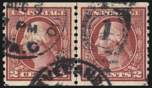 Sale 1093, Lot 357, 1914-16 Rotary Press Coils (Scott 448-459)