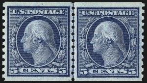 Sale 1093, Lot 370, 1914-16 Rotary Press Coils (Scott 448-459)