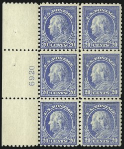 Sale 1093, Lot 405, 1915-17 Issues, cont. (Scott 475-482A)