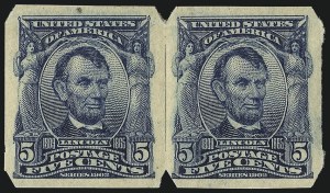 Sale 1093, Lot 46, 1906-08 Imperforates and Coils, 1903 Shield Issue (Scott 314H-322)