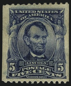 Sale 1093, Lot 47, 1906-08 Imperforates and Coils, 1903 Shield Issue (Scott 314H-322)