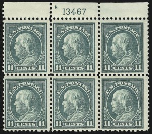 Sale 1093, Lot 476, 1917-19 Perf 10 on One Side Varieties (Scott 506a-512b)