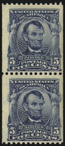 Sale 1093, Lot 48, 1906-08 Imperforates and Coils, 1903 Shield Issue (Scott 314H-322)
