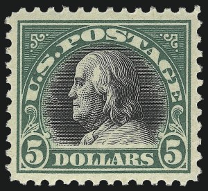 Sale 1093, Lot 489, 1917-18 Double Line Wmk and Bi-Color Issues (Scott 519-524)