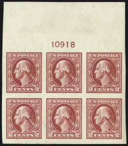 Sale 1093, Lot 492, 1918-21 Offset, Rotary and Bi-Colored Issues (Scott 525-547)