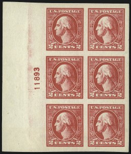 Sale 1093, Lot 494, 1918-21 Offset, Rotary and Bi-Colored Issues (Scott 525-547)